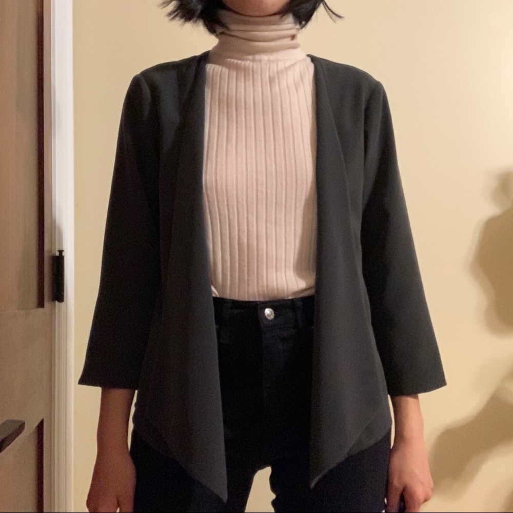 The Limited Grey Open Cardigan
